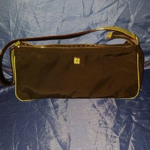 Kate Spade Small Black Nylon with Teal Snake Skin